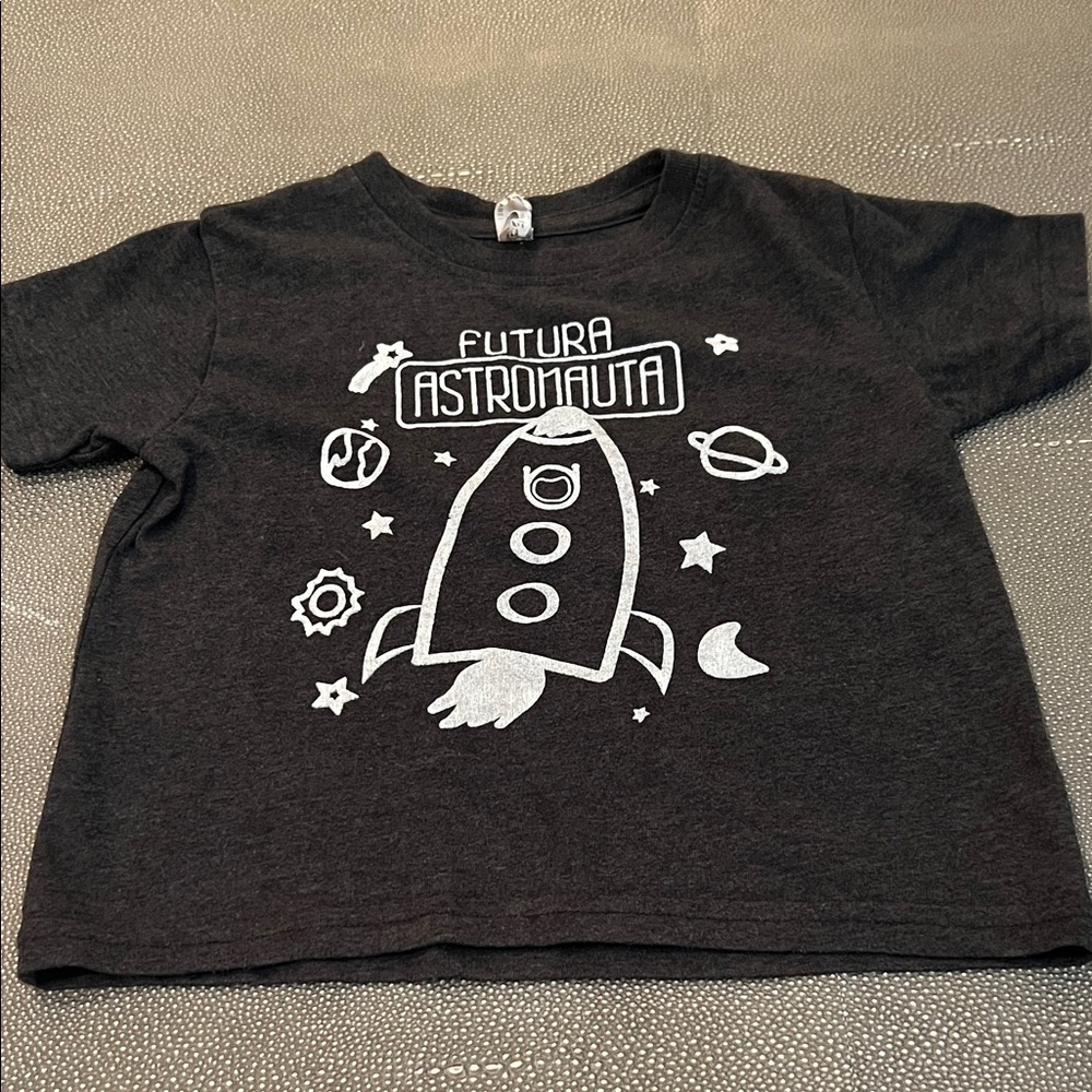Rabbit Skins Black Rocket Kids T-Shirt